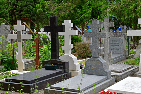 Sainte Genevieve des Bois, France - june 22 26 17 : the russian cemeteryのeditorial素材