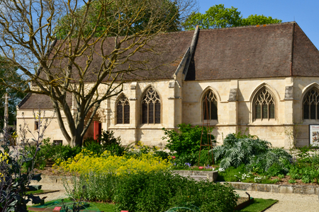 Caen; France - april 4 2018 : the picturesque chapel Saint Georges in the castleのeditorial素材