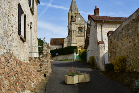 Santeuil , France - april 6 2018 : the picturesque old villageのeditorial素材