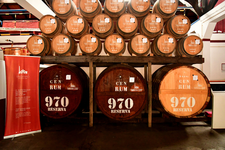 Porto da Cruz; Madeira; Portugal - february 23 2018 : an historical rum distillery