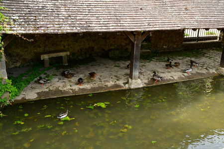 Chevreuse; France - september16 2018 : the picturesque city in summerのeditorial素材