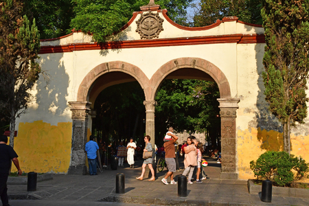 Mexico;  United Mexican State - may 13 2018 : the picturesque borough of Coyoacanのeditorial素材