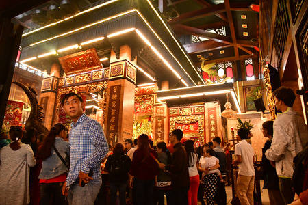 Chau Doc; Socialist Republic of Vietnam - august 19 2018 : the Ba Chua Xu templeのeditorial素材