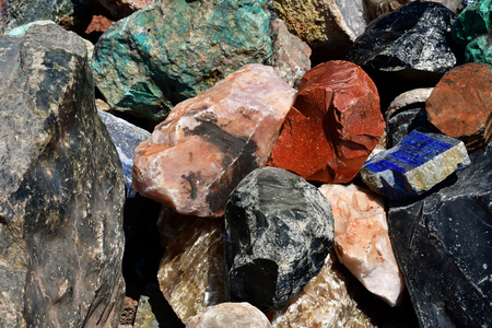 Teotihuacan;  United Mexican States - may 13 2018 : a gemstone shopのeditorial素材