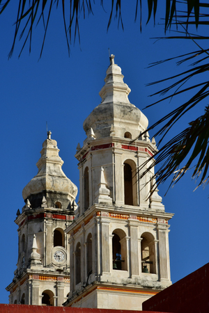 San Francisco de Campeche; United Mexican States - may 18 2018 : the cathedralのeditorial素材