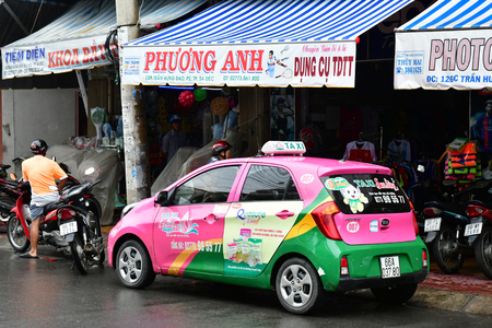 Sa Dec; Socialist Republic of Vietnam - august 18 2018 : the picturesque city centreのeditorial素材