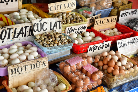 Sa Dec; Socialist Republic of Vietnam - august 18 2018 : the picturesque daily marketのeditorial素材