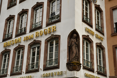 Strasbourg; France - march 5 2017 : the picturesque city centerのeditorial素材