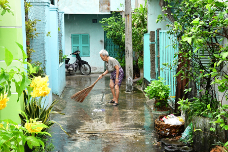 Sa Dec; Socialist Republic of Vietnam - august 18 2018 : the picturesque city centreのeditorial素材