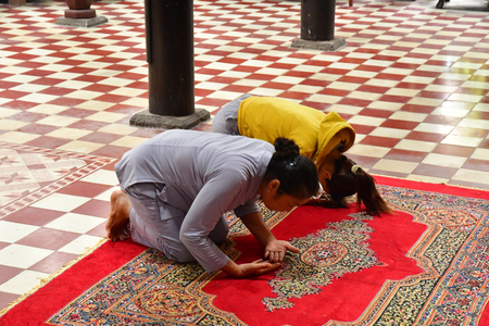 Chau Doc; Socialist Republic of Vietnam - august 19 2018 : the Tay An pagodaのeditorial素材