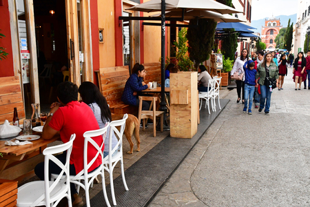 San Cristobal De Las Casas;  Chiapas, United Mexican States - may 16 2018 : the picturesque old cityのeditorial素材