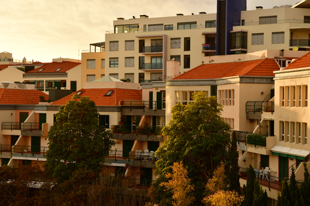 Funchal, Portugal - february 21 2018 : the city westのeditorial素材