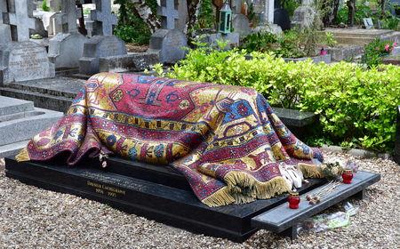 Sainte Genevieve des Bois, France - june 22 26 17 : the Rudolf Noureev in the russian cemeteryのeditorial素材