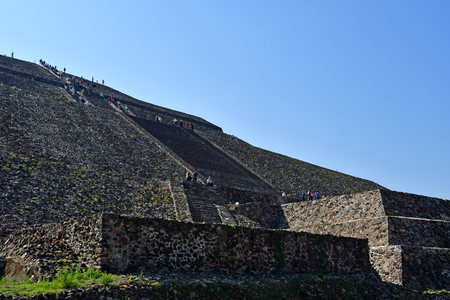 Teotihuacan;  United Mexican State - may 13 2018 : the pre Columbian siteのeditorial素材