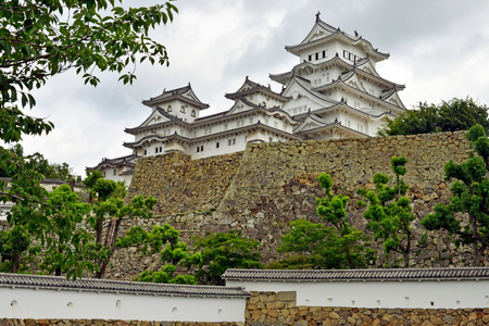 Himeji; Japan - august 7 2017 : the medieval castleのeditorial素材