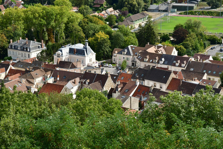 Chevreuse; France - september16 2018 : the picturesque city in summer
