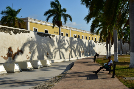 San Francisco de Campeche; United Mexican States - may 18 2018 : the picturesque old cityのeditorial素材