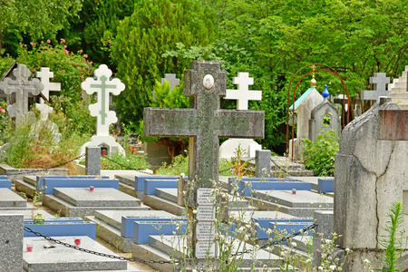 Sainte Genevieve des Bois, France - june 22 26 17 : the russian cemetery