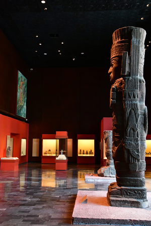 Mexico;  United Mexican State - may 13 2018 : the anthropology museumのeditorial素材