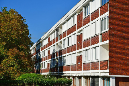 Verneuil sur Seine, France - october 13 2017 : the city centreのeditorial素材