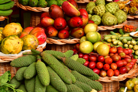 Funchal, Portugal - february 22 2018 : covered market in the city centreのeditorial素材