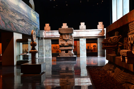 Mexico;  United Mexican State - may 13 2018 : the anthropology museum