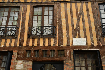 Lyons la Foret, France - november 1 2017 : the picturesque villageのeditorial素材