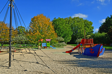 Les Mureaux, France - october 13 2017 : the Marronniers parkのeditorial素材