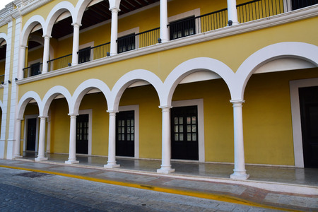 San Francisco de Campeche; United Mexican States - may 18 2018 : the picturesque old cityのeditorial素材