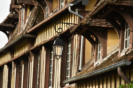Lyons la Foret, France - november 1 2017 : the picturesque villageのeditorial素材