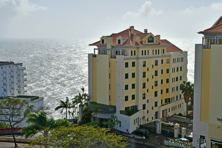 Funchal, Portugal - february 21 2018 : west of the city centreのeditorial素材