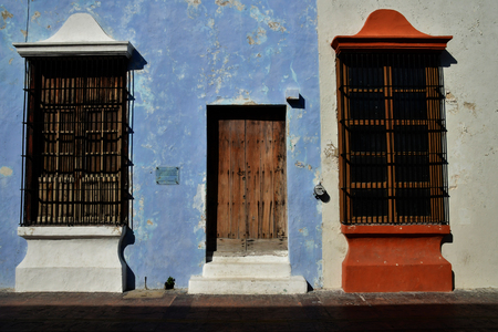 San Francisco de Campeche; United Mexican States - may 18 2018 : the picturesque old cityのeditorial素材