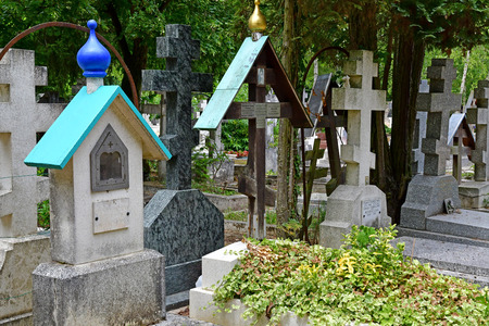 Sainte Genevieve des Bois, France - june 22 26 17 : the russian cemeteryのeditorial素材