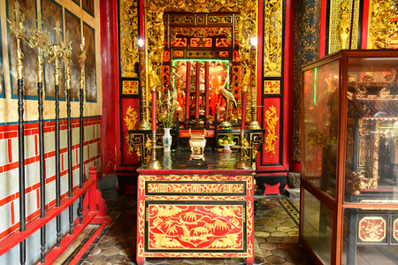 Sa Dec; Socialist Republic of Vietnam - august 18 2018 : the Kien An templeのeditorial素材