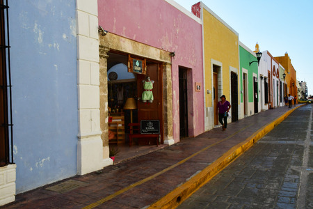 San Francisco de Campeche; United Mexican States - may 18 2018 : the picturesque old cityのeditorial素材