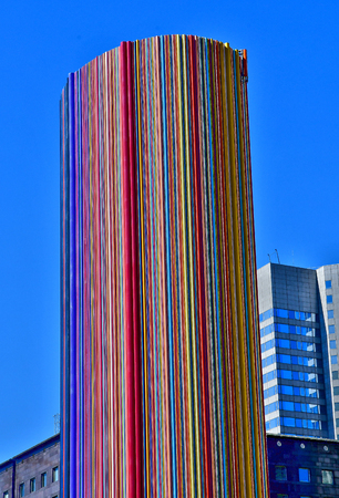 Paris La Defense; France - may 25 2017 : Le Moretti in La Defense district, the biggest business distric in Europeの写真素材