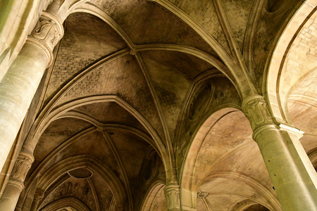 Magny en Vexin , France - august 8 2018 : the Notre Dame churchの写真素材