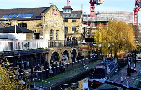 London, England - december 23 2017 : the Camden marketのeditorial素材
