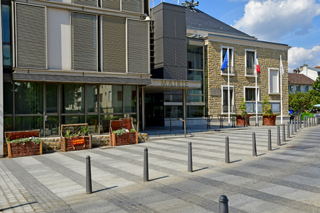 Les Mureaux; France - may 8 2018 : the city hallのeditorial素材