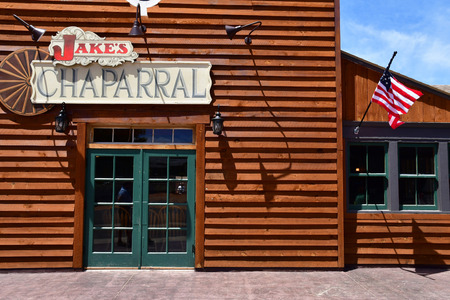 Kanab, Utah, USA - july 9  2016 : the picturesque Jake Chaparral restaurantのeditorial素材