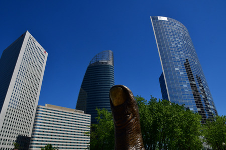 Paris La Defense; France - may 25 2017 : La Defense district, the biggest business distric in Europeのeditorial素材