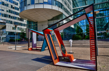 Paris La Defense; France - may 25 2017 : La Defense district, the biggest business distric in Europeのeditorial素材