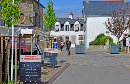Piriac sur Mer, France - april 14 2017 : the picturesque village in springのeditorial素材