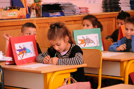 Paris; France - may 8 2018 : a classroomのeditorial素材