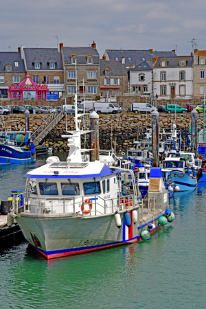 La Turballe, France - april 14 2017 : trawler in the fishing portのeditorial素材
