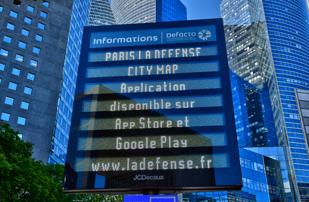 Paris La Defense; France - may 25 2017 : La Defense district, the biggest business distric in Europeのeditorial素材