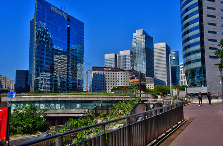 Paris La Defense; France - may 25 2017 : La Defense district, the biggest business distric in Europeのeditorial素材