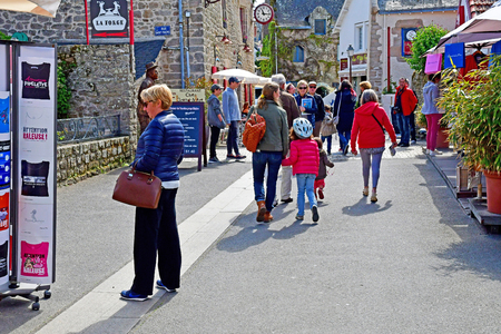 Piriac sur Mer, France - april 14 2017 : the picturesque village in springのeditorial素材