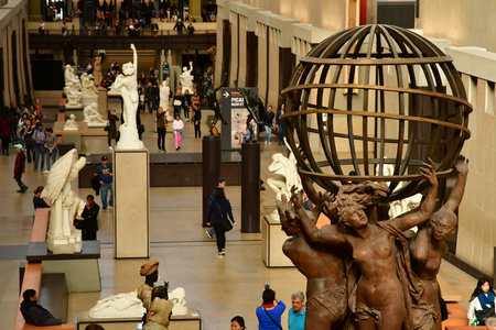 Paris; France - september 30 2018 : the Orsay museum of Impressionism and post Impressionism created in 1986のeditorial素材