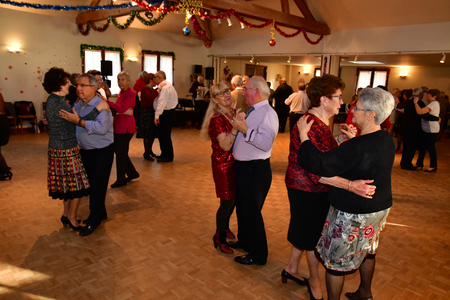 Paris, France - december 13 2018 : retired person are dancingのeditorial素材